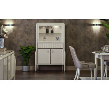 Двухдверная витрина для посуды Gravita (Гравита) GRAV-13 слоновая кость